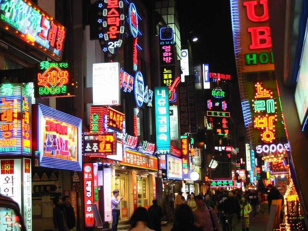 Study Abroad in South Korea nightlife